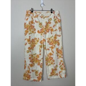 VTG Khakis International Design Capri Crop Pants Size 10 Missing interior button